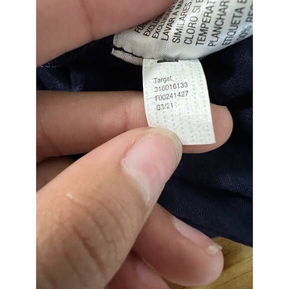 Knox Rose Peasant Blouse Embroidered Short Sleeve Dark Blue Size XS Hippie NWT - Picture 13 of 13